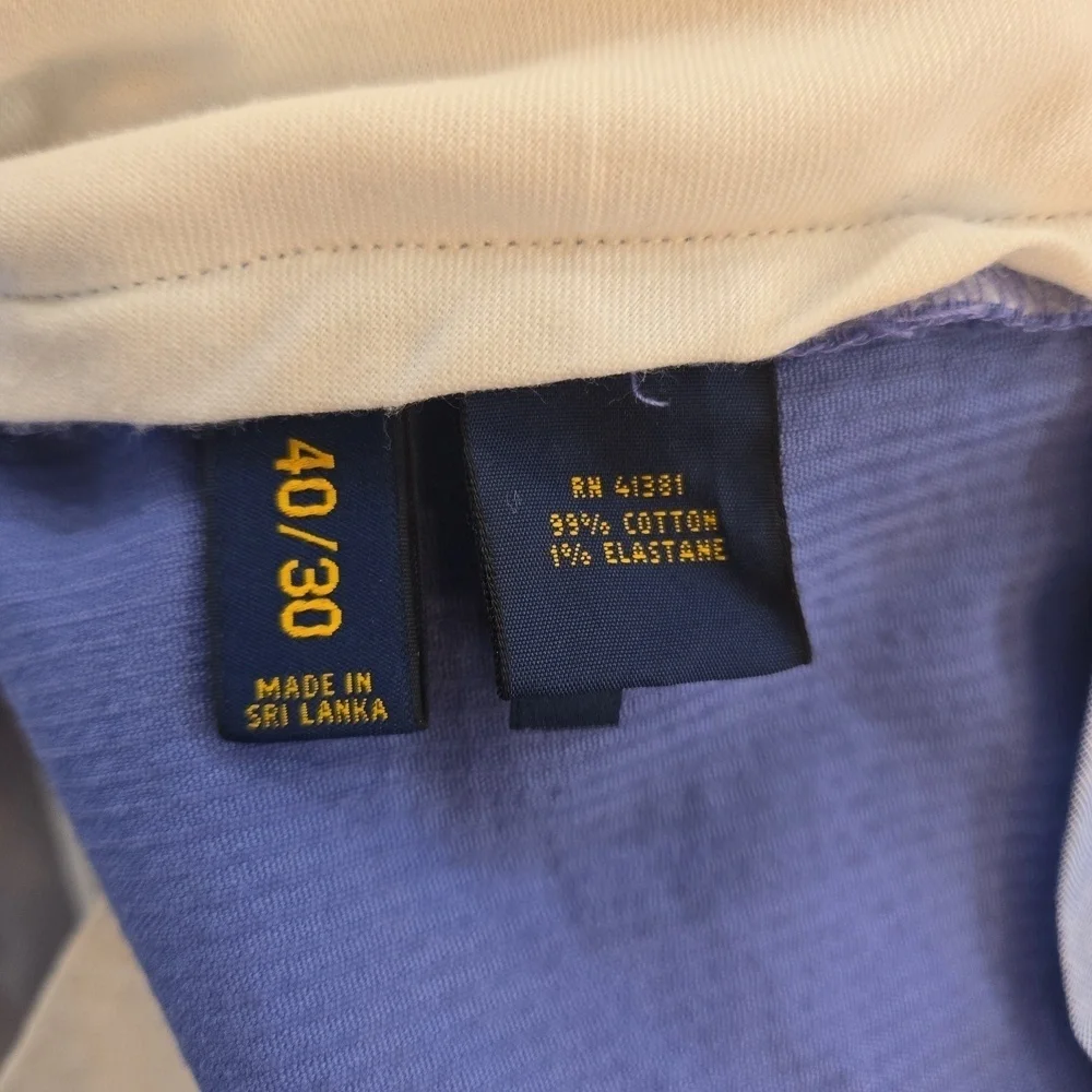 Polo Golf Ralph Lauren Corderoy Mens Pants Blue Size 40W 26L